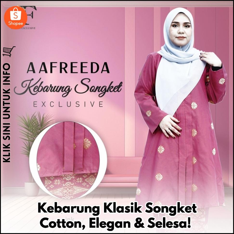 Kebarung Klasik Songket Cotton, Elegan & Selesa!