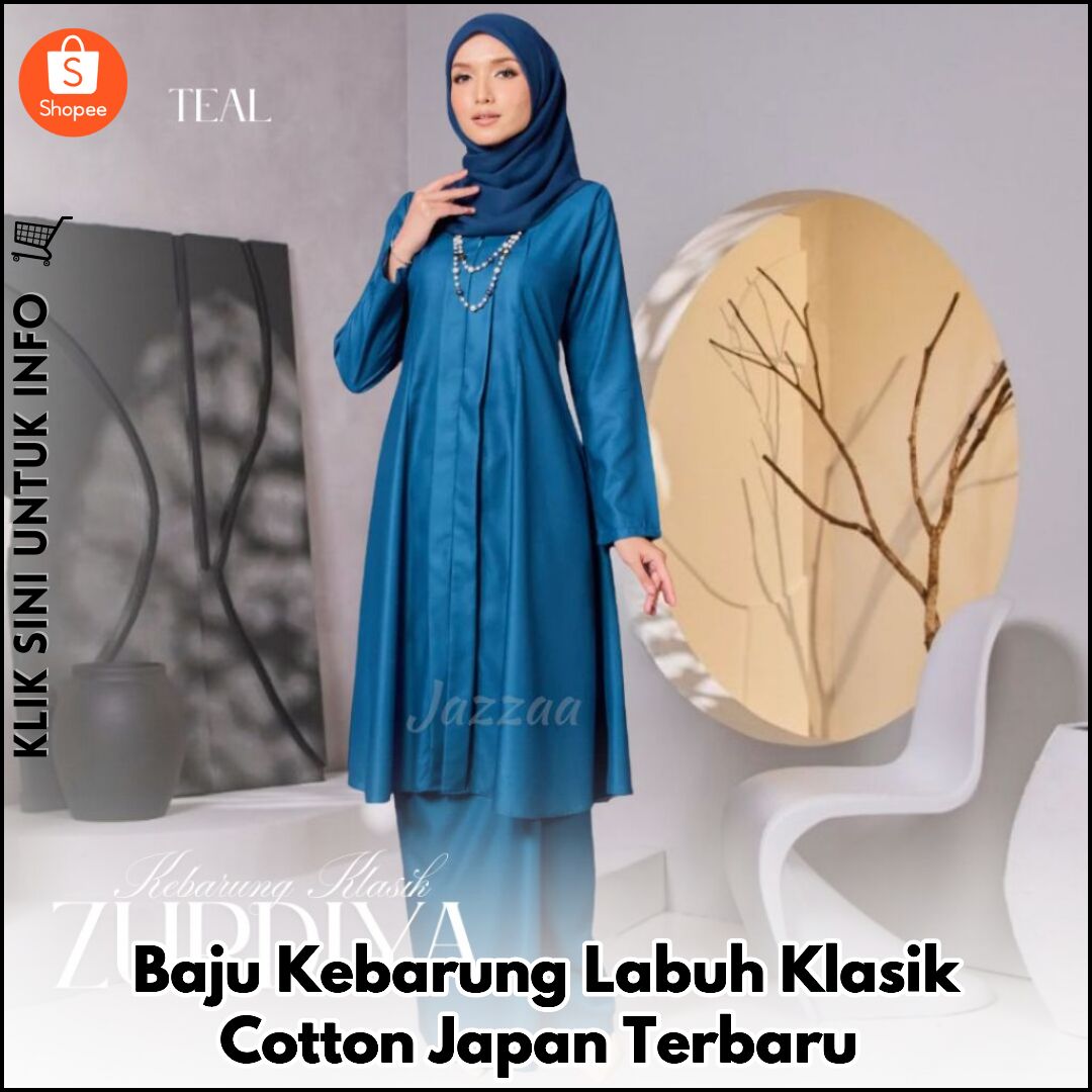 Baju Kebarung Labuh Klasik Cotton Japan Terbaru