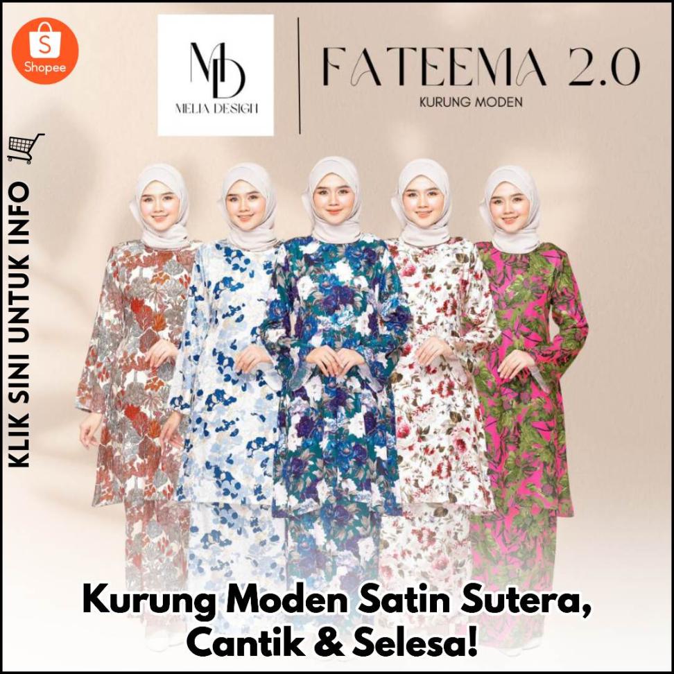 Kurung Moden Satin Sutera, Cantik & Selesa!