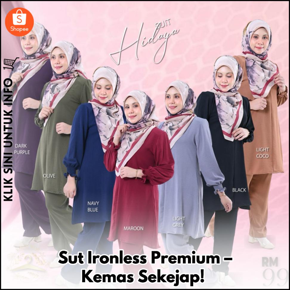 Sut Ironless Premium – Kemas Sekejap!