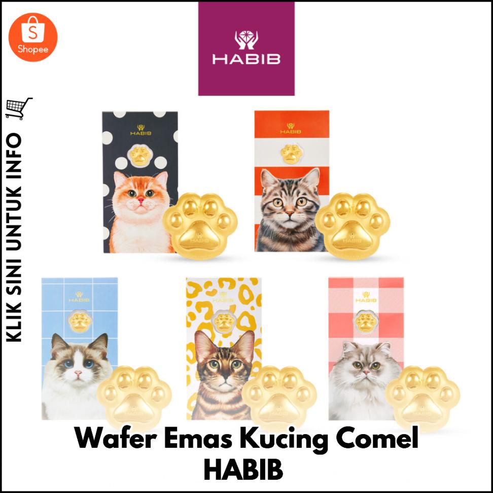 Wafer Emas Kucing Comel HABIB