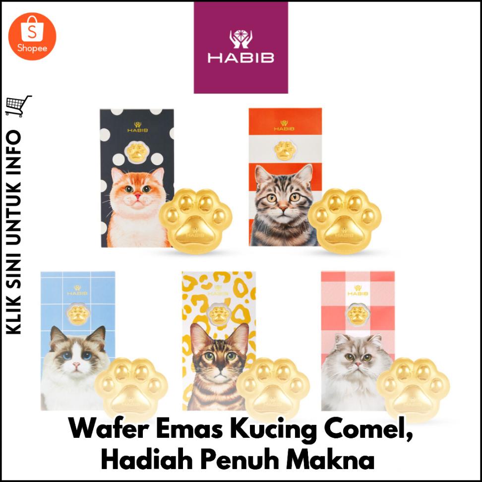 Wafer Emas Kucing Comel, Hadiah Penuh Makna