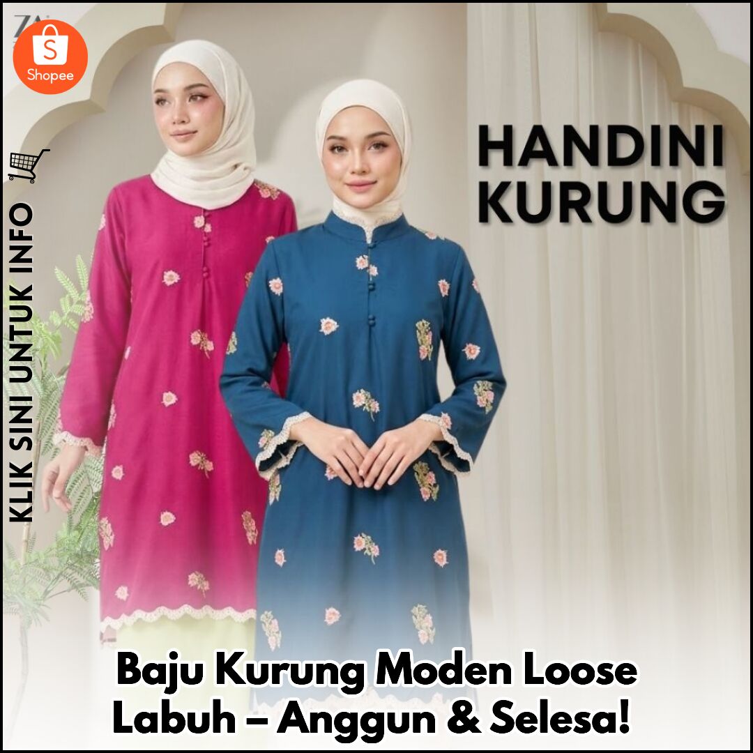 Baju Kurung Moden Loose Labuh – Anggun & Selesa!