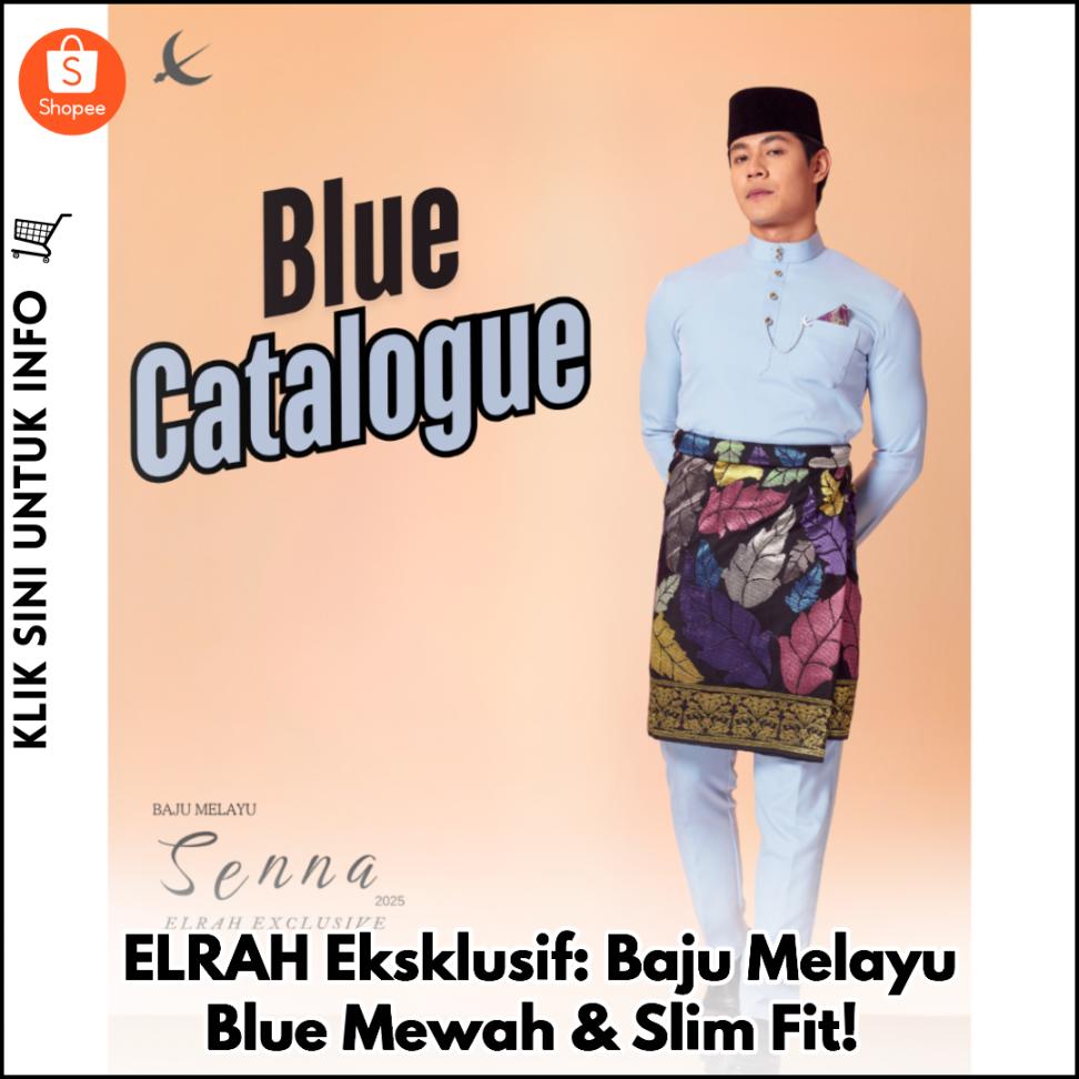 ELRAH Eksklusif: Baju Melayu Blue Mewah & Slim Fit!