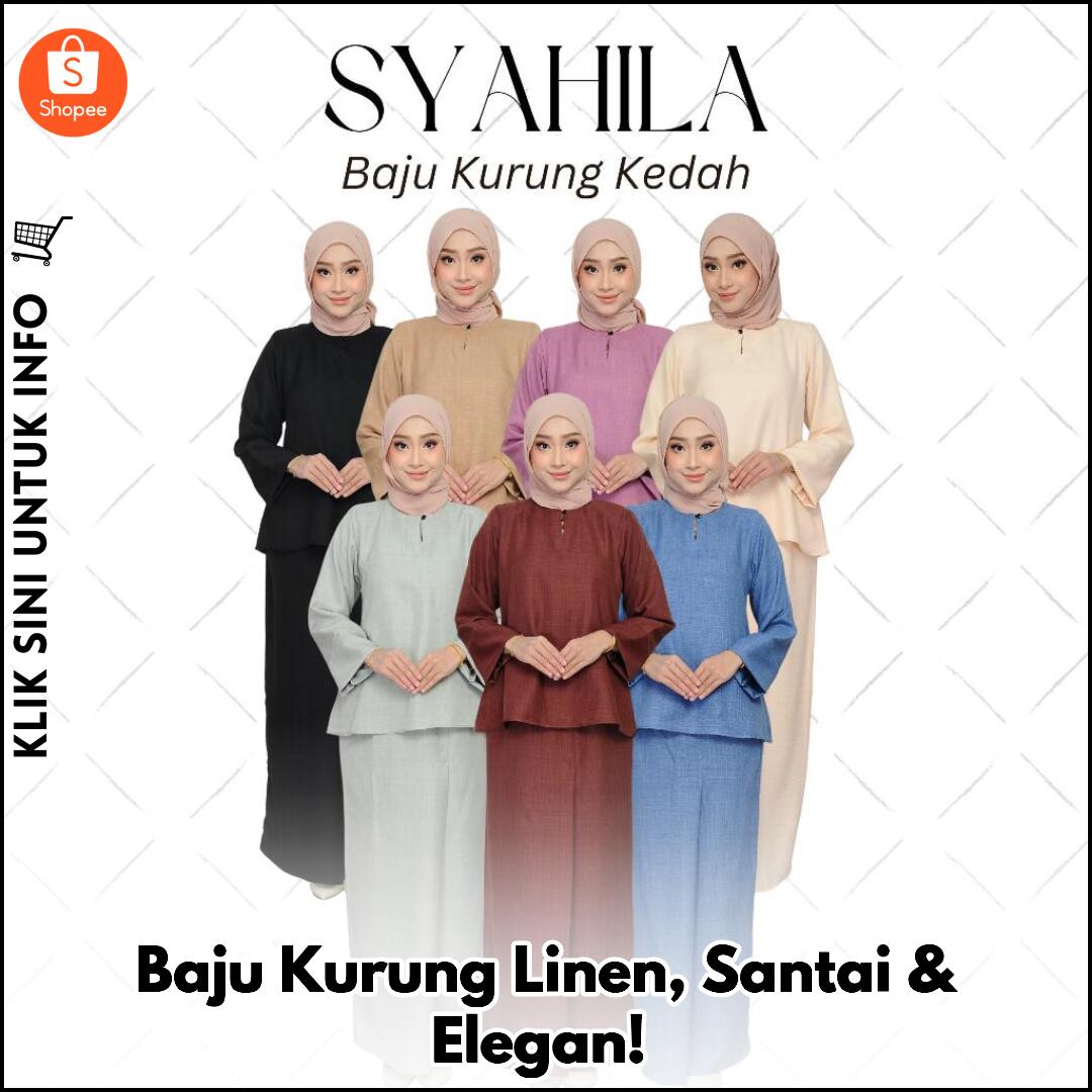 Baju Kurung Linen, Santai & Elegan!