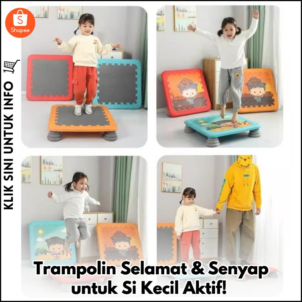 Trampolin Selamat & Senyap untuk Si Kecil Aktif!