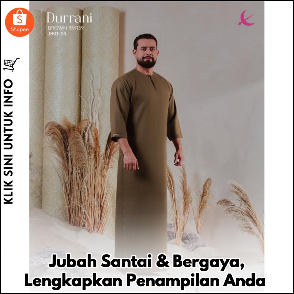 Jubah Santai Elrah, Gaya Elegan & Selesa