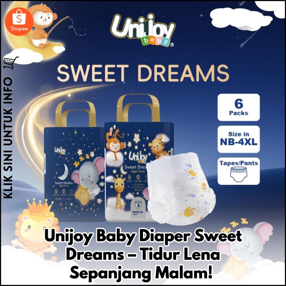 Unijoy Baby Diaper Sweet Dreams – Tidur Lena Sepanjang Malam!