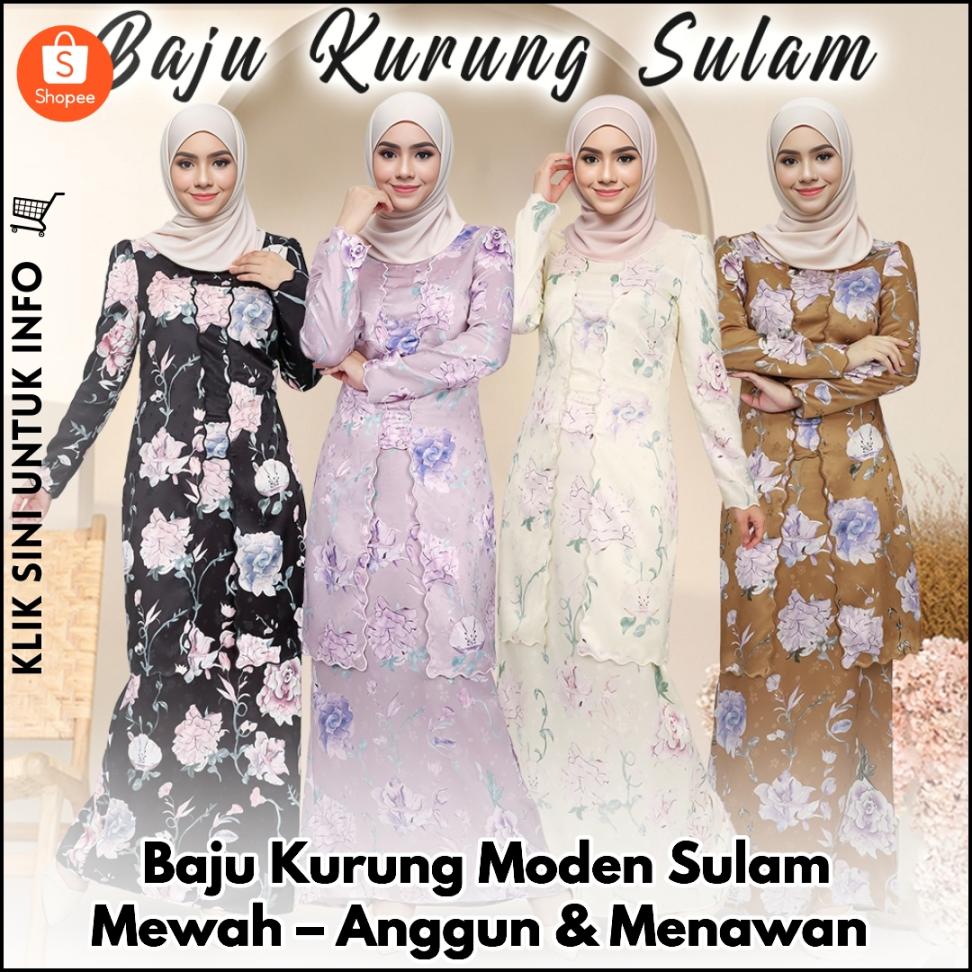 Baju Kurung Moden Sulam Mewah – Anggun & Menawan