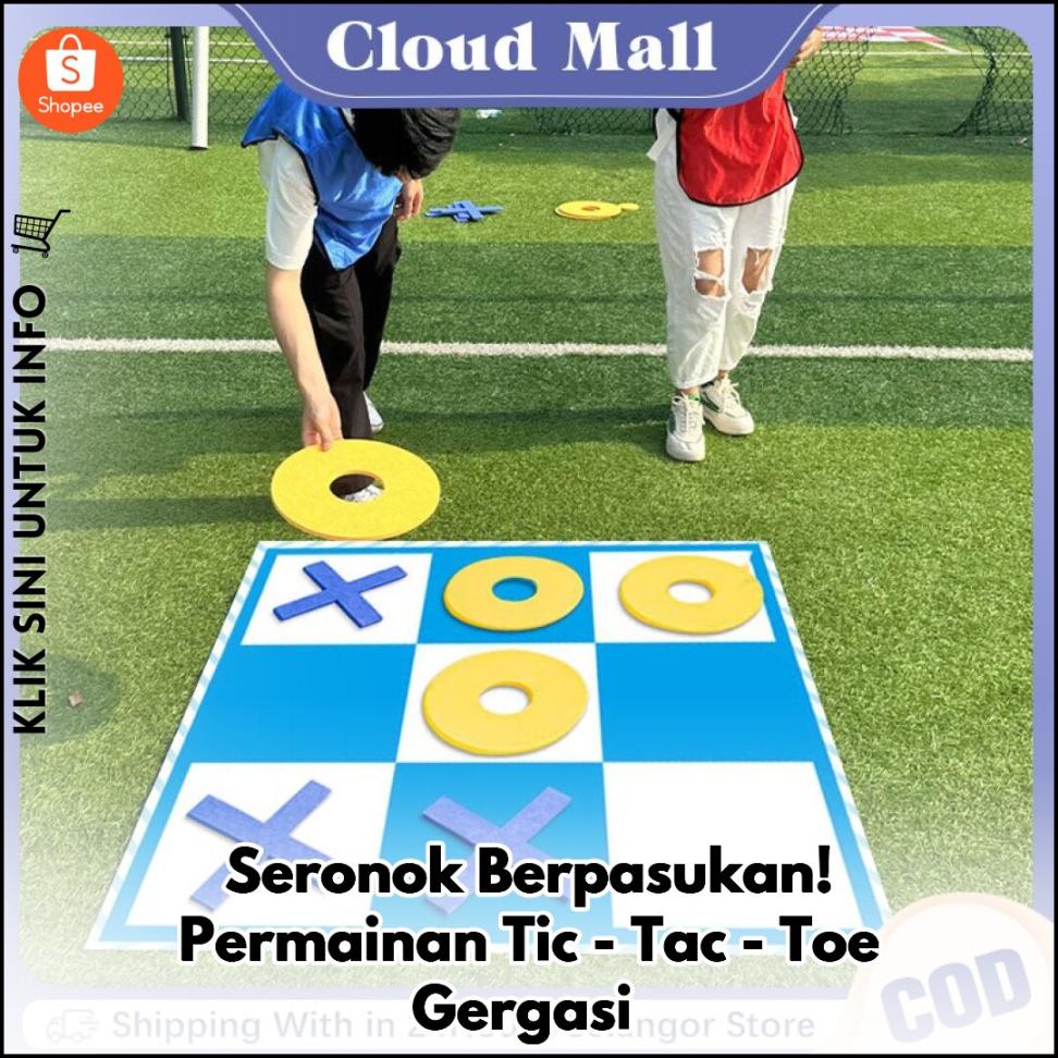 Seronok Berpasukan! Permainan Tic-Tac-Toe Gergasi