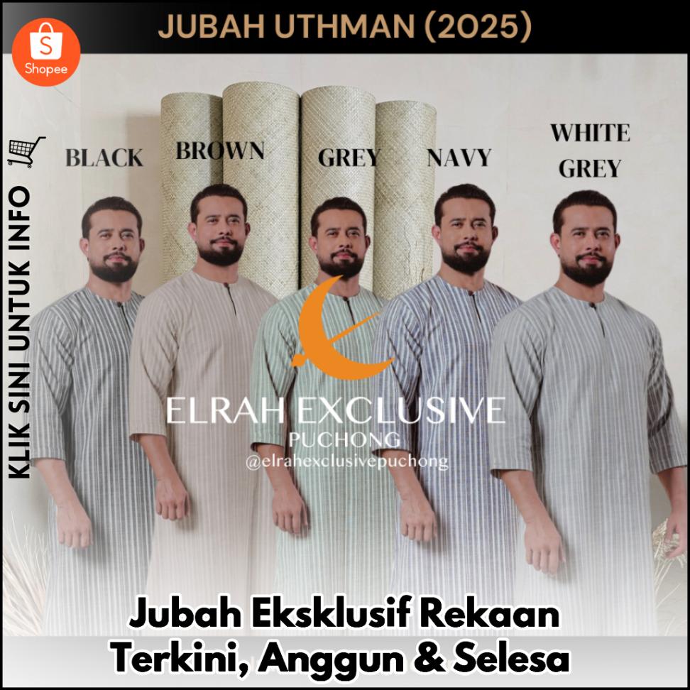 Jubah Eksklusif Rekaan Terkini, Anggun & Selesa