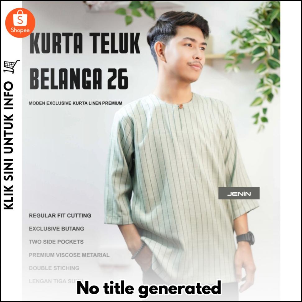 Kurta Teluk Belanga Viscose Premium, Gaya Raya Santai & Elegan