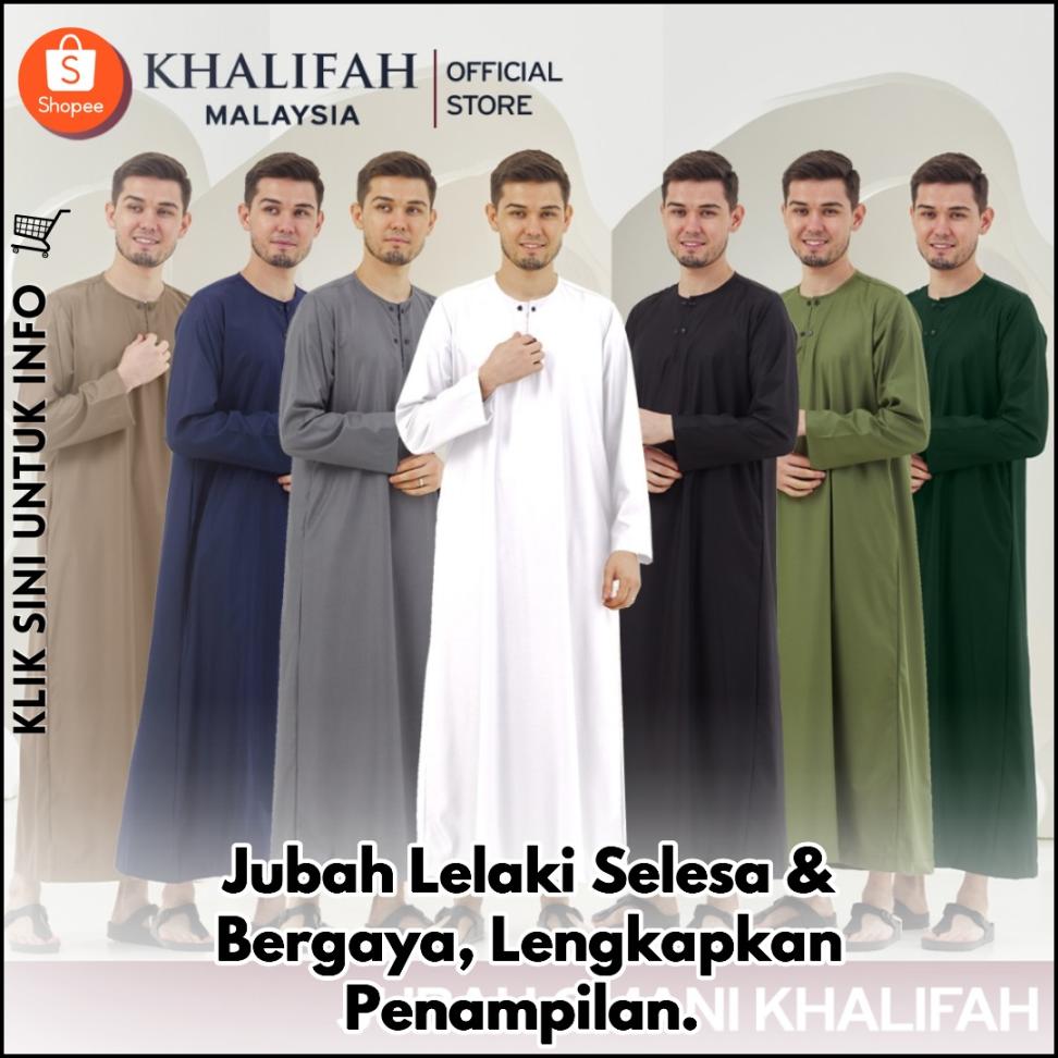 Jubah Lelaki Selesa & Bergaya, Lengkapkan Penampilan.