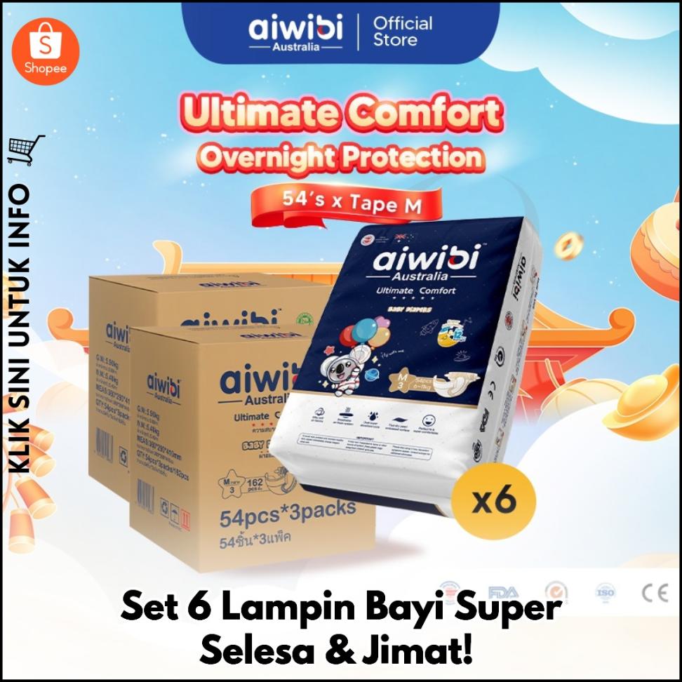 Set 6 Lampin Bayi Super Lembut & Selesa!