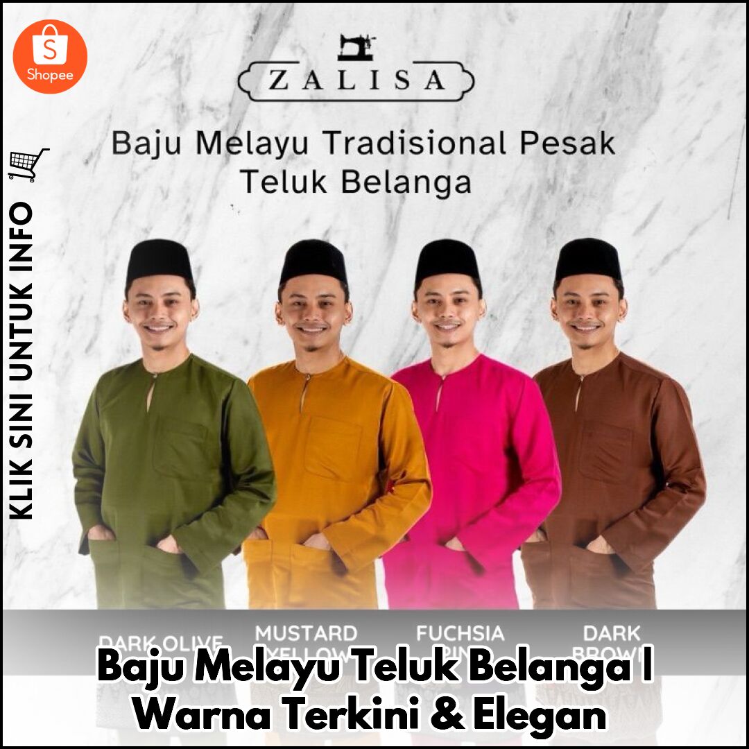 Baju Melayu Teluk Belanga | Warna Terkini & Elegan