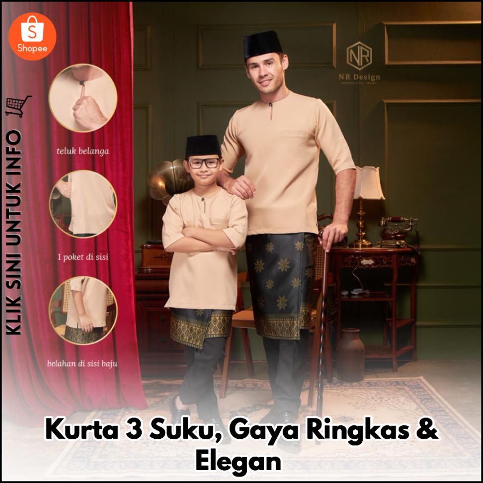 Kurta 3 Suku, Gaya Ringkas & Elegan
