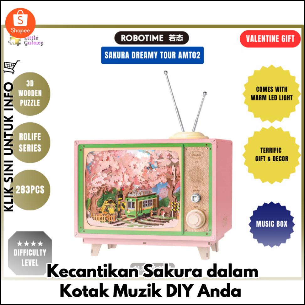 Kecantikan Sakura dalam Kotak Muzik DIY Anda