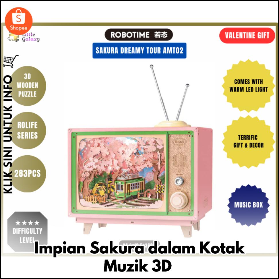 Impian Sakura dalam Kotak Muzik 3D