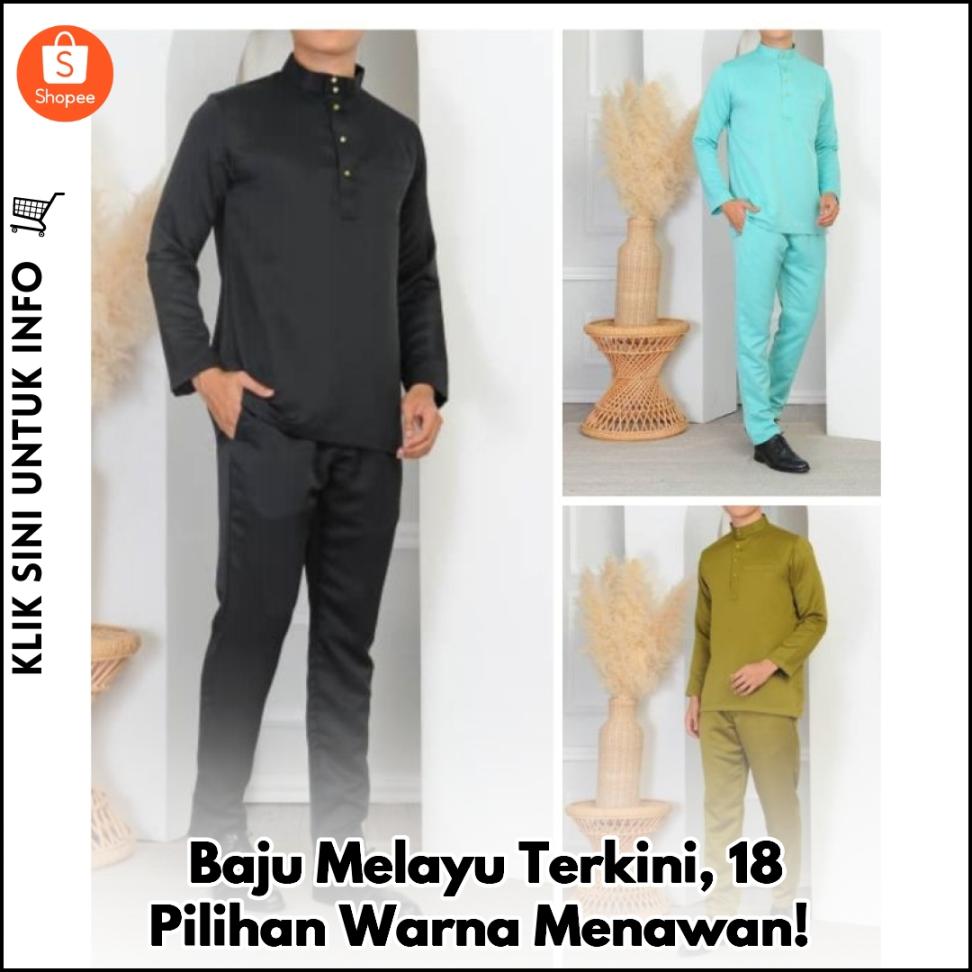 Baju Melayu Terkini, 18 Pilihan Warna Menawan!