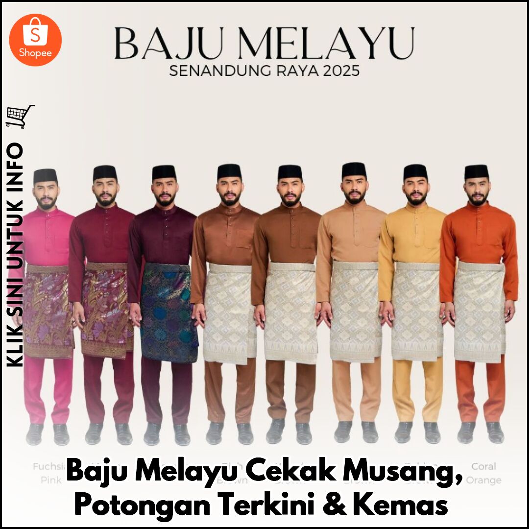 Baju Melayu Cekak Musang, Potongan Terkini & Kemas