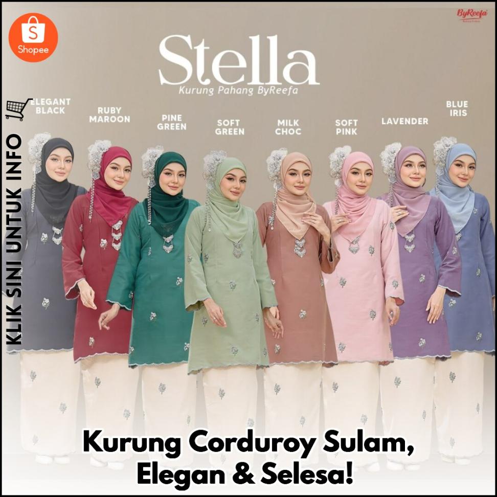Kurung Corduroy Sulam, Elegan & Selesa!