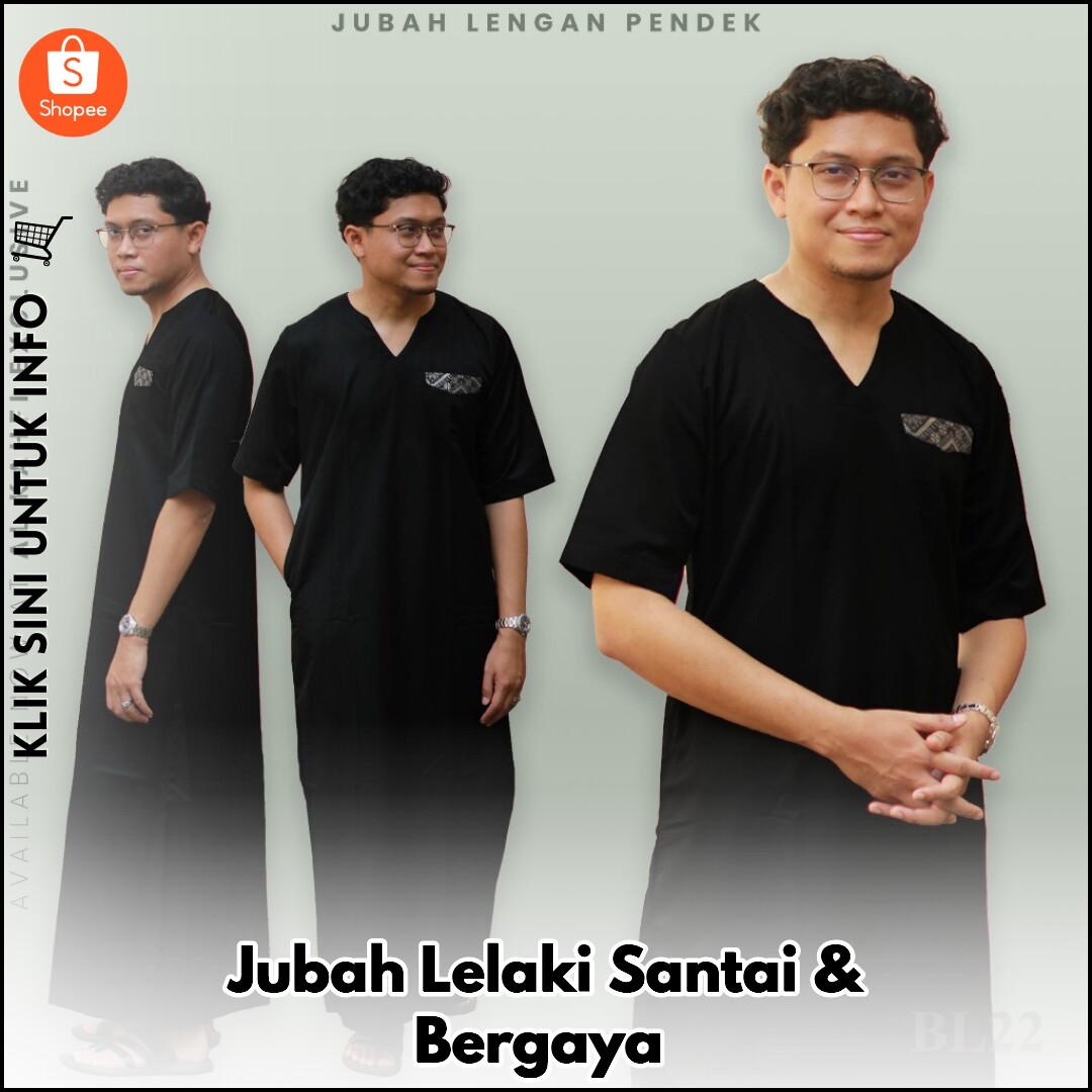 Jubah Lelaki Santai & Bergaya