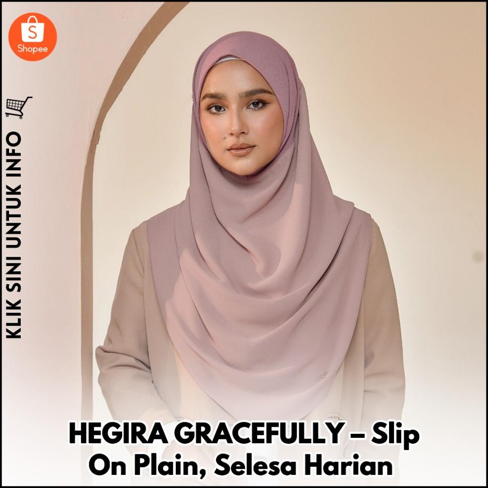 HEGIRA GRACEFULLY – Slip On Plain, Selesa Harian