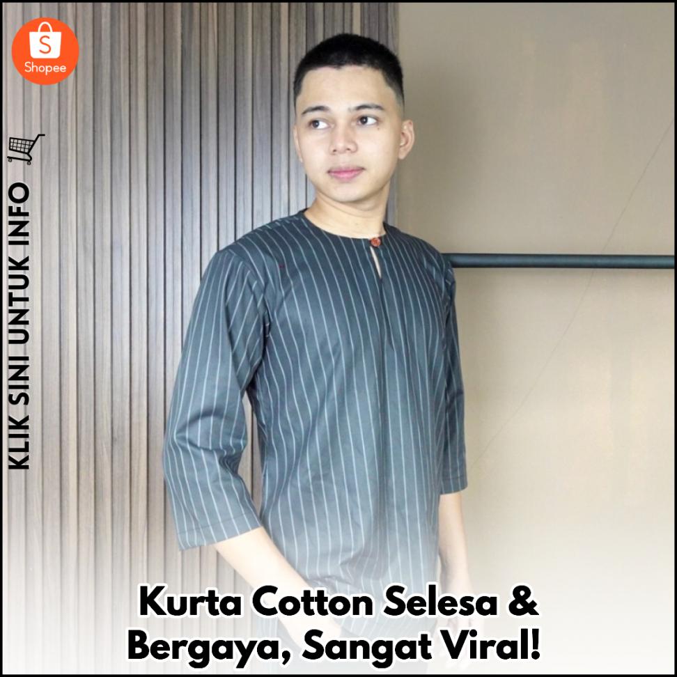 Kurta Cotton Selesa & Bergaya, Sangat Viral!