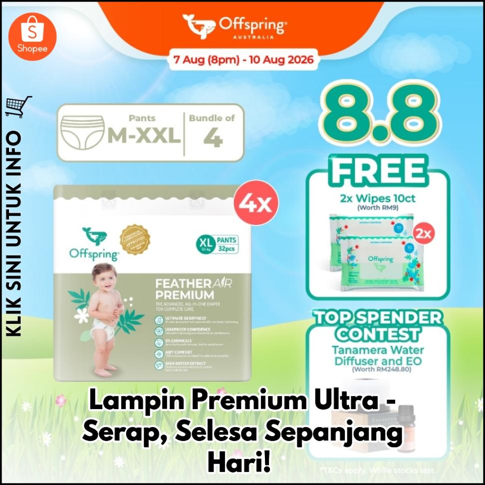 Lampin Premium Ultra-Serap, Selesa Sepanjang Hari!