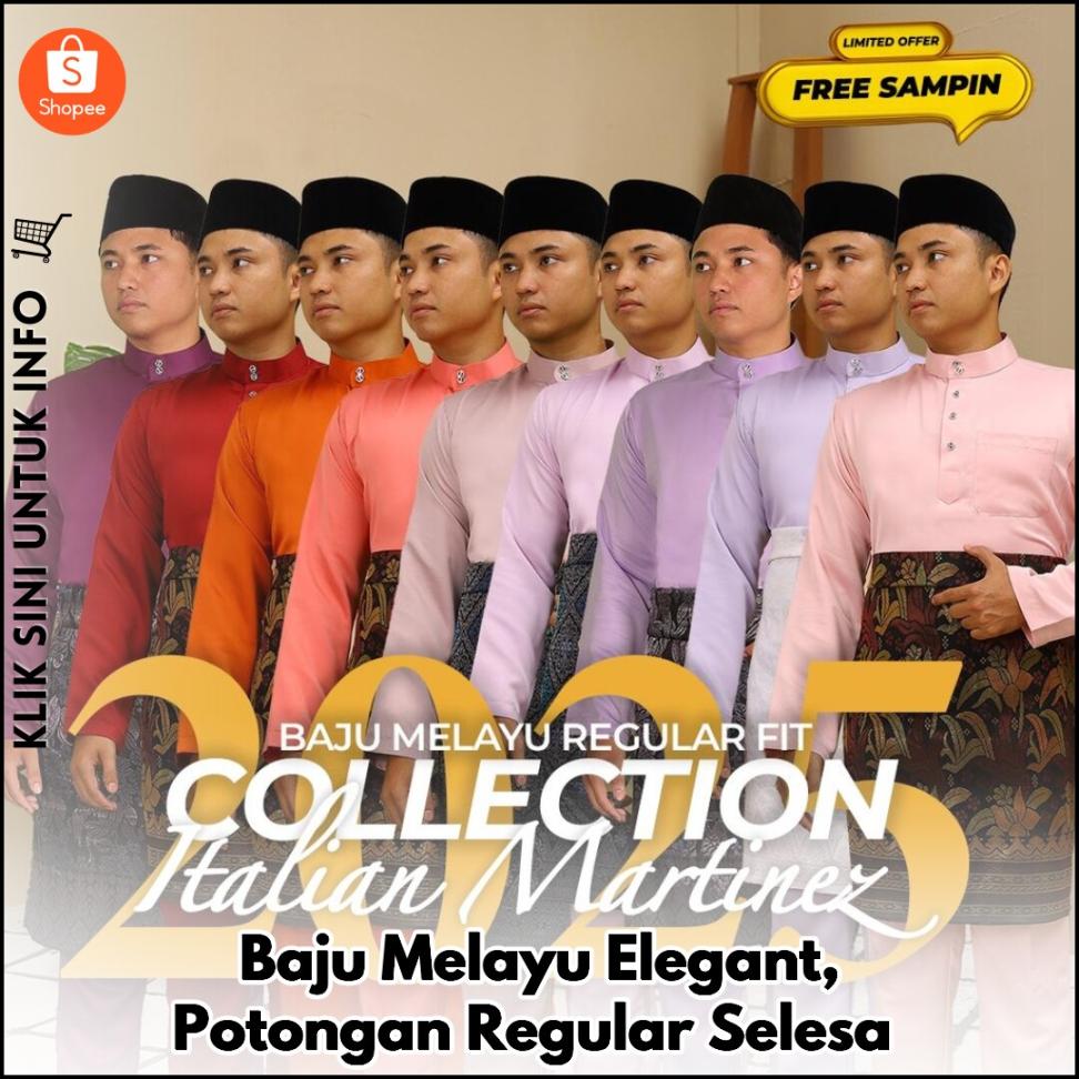 Baju Melayu Elegant, Potongan Regular Selesa