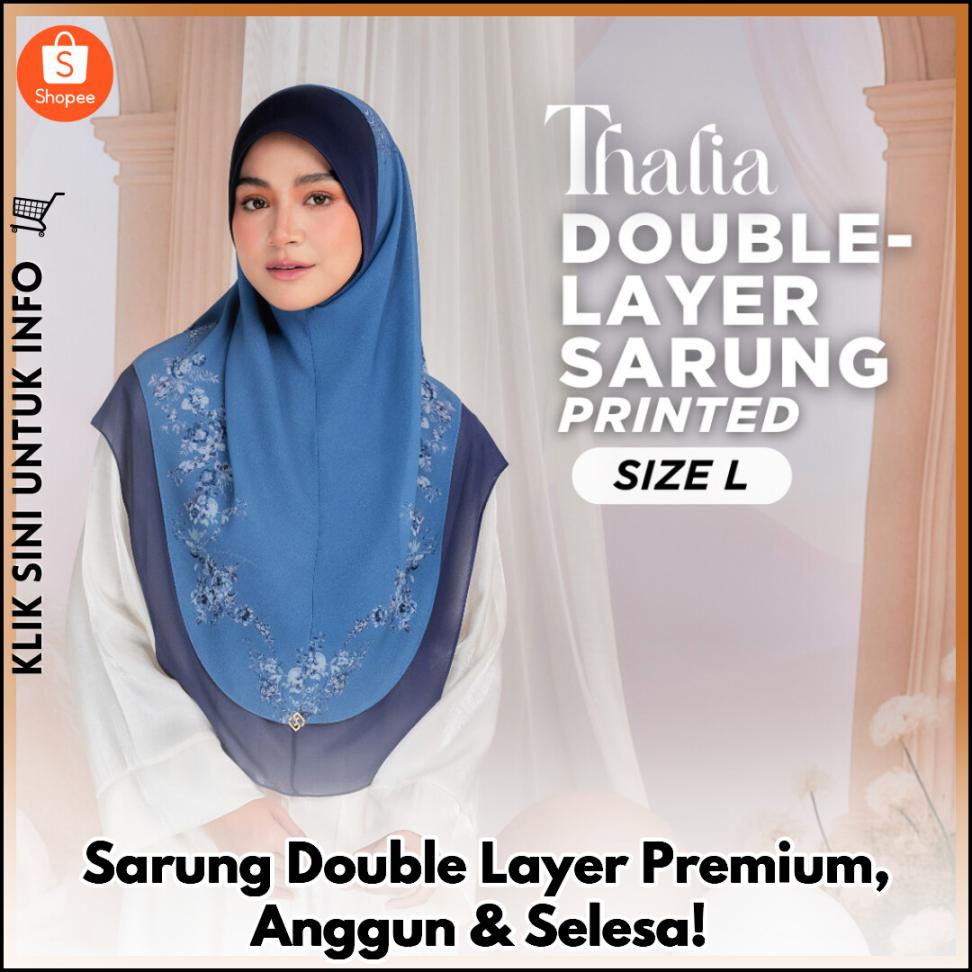 Sarung Double Layer Awning Scuba, Anggun & Selesa!