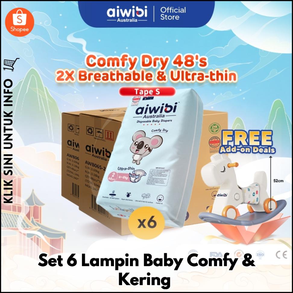 Set 6 Lampin Baby Comfy & Kering