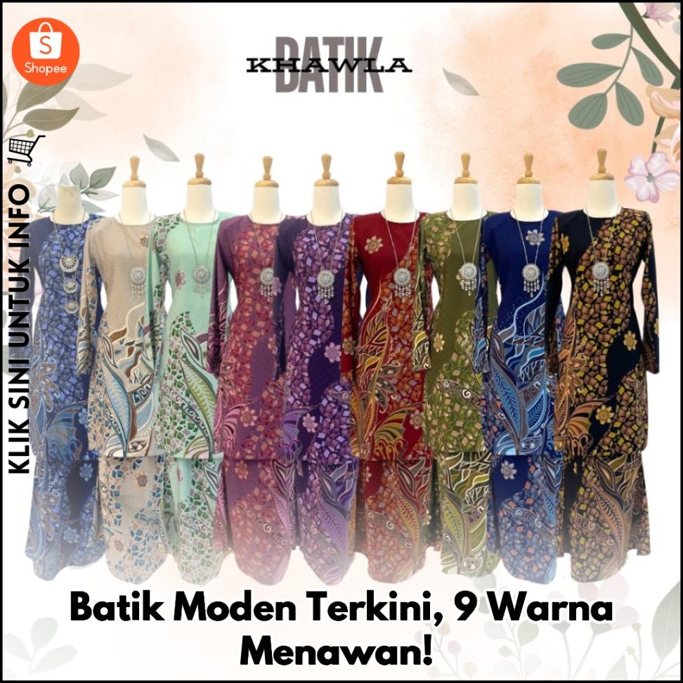 Batik Moden Terkini, 9 Warna Menawan!