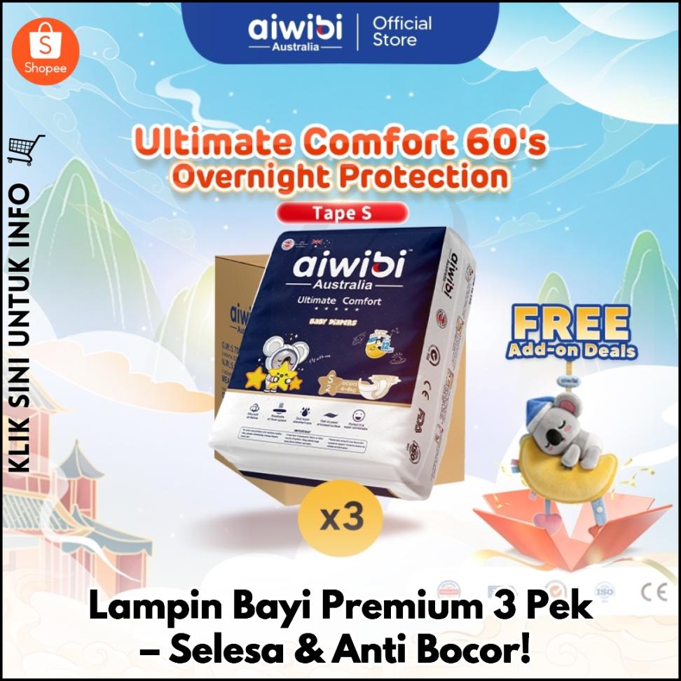 Lampin Bayi Premium 3 Pek – Selesa & Anti Bocor!