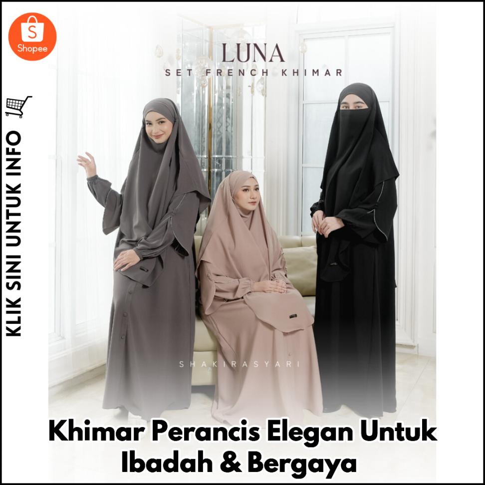Khimar Perancis Elegan Untuk Ibadah & Bergaya