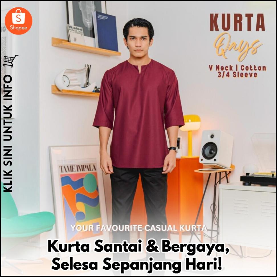 Kurta Santai & Bergaya, Selesa Sepanjang Hari!
