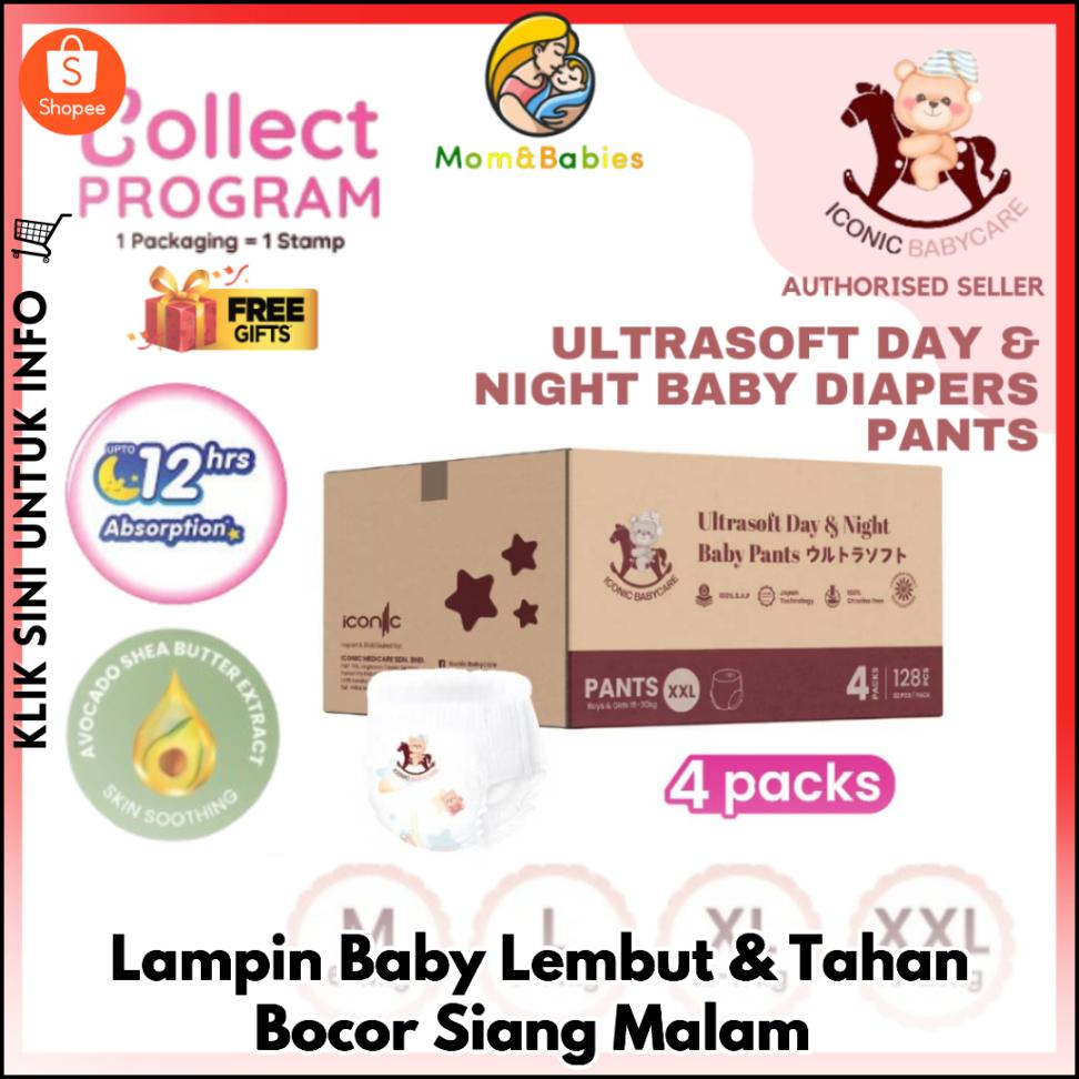 Lampin Baby Lembut & Tahan Bocor Siang Malam