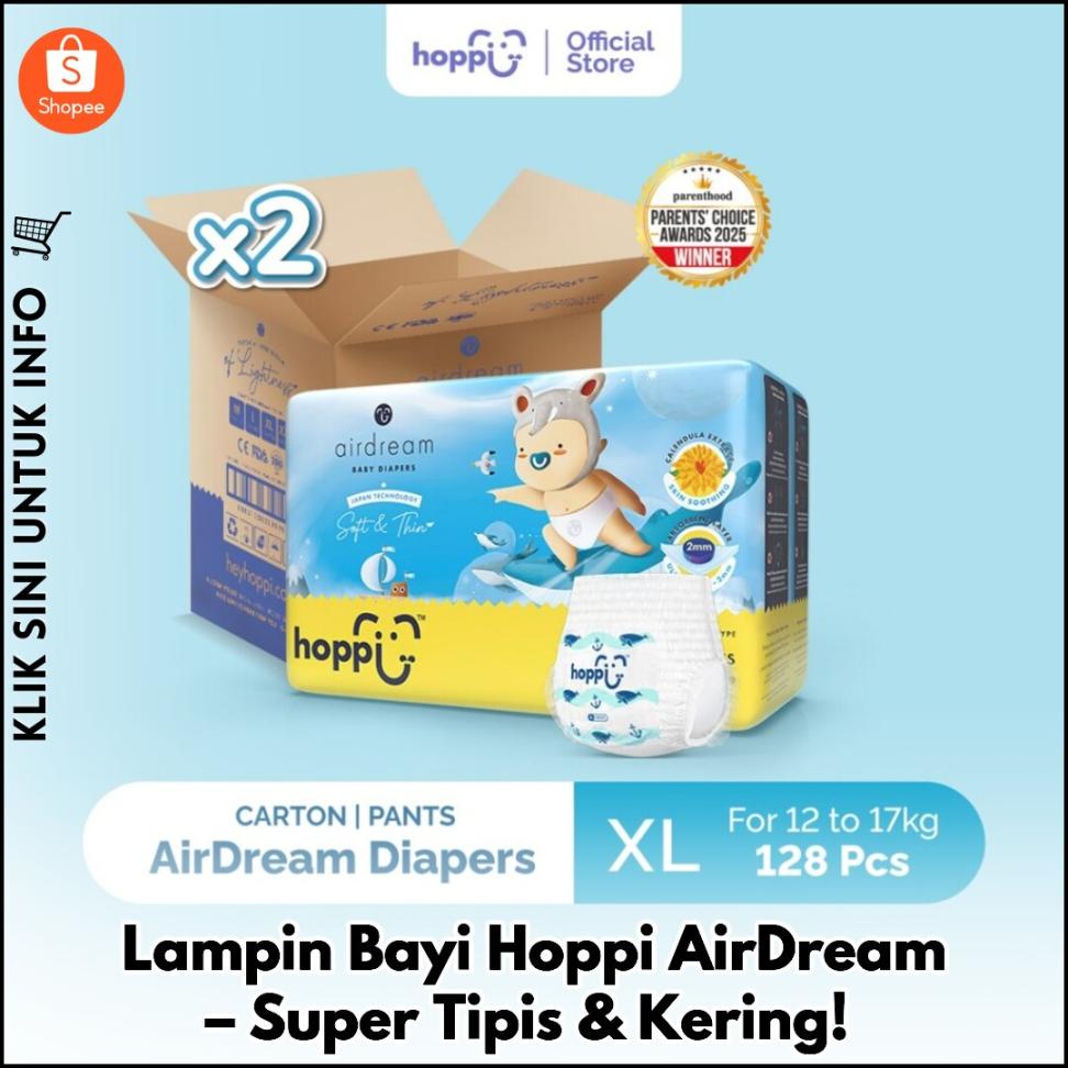 Lampin Bayi Hoppi AirDream – Super Tipis & Kering!
