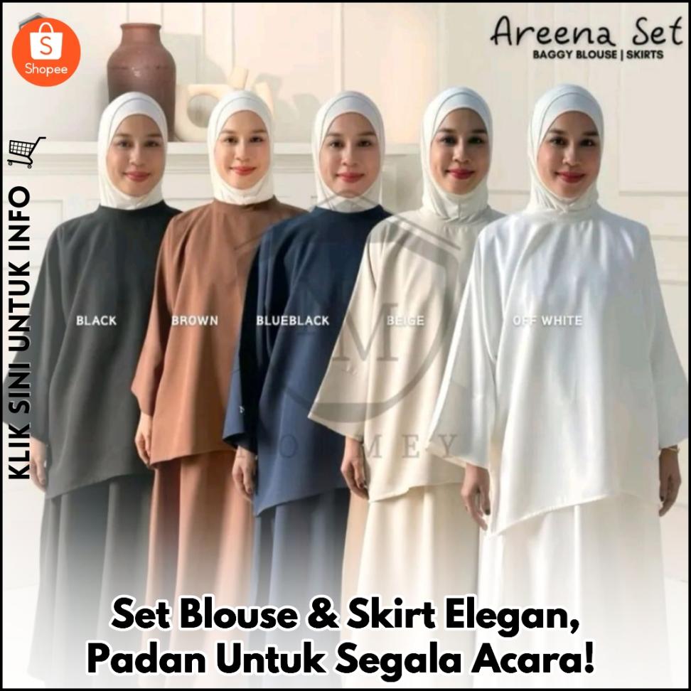 Set Blouse & Skirt Elegan, Padan Untuk Segala Acara!