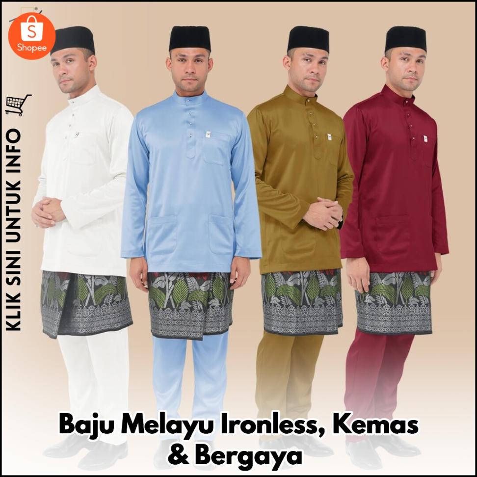 Baju Melayu Ironless, Kemas & Bergaya