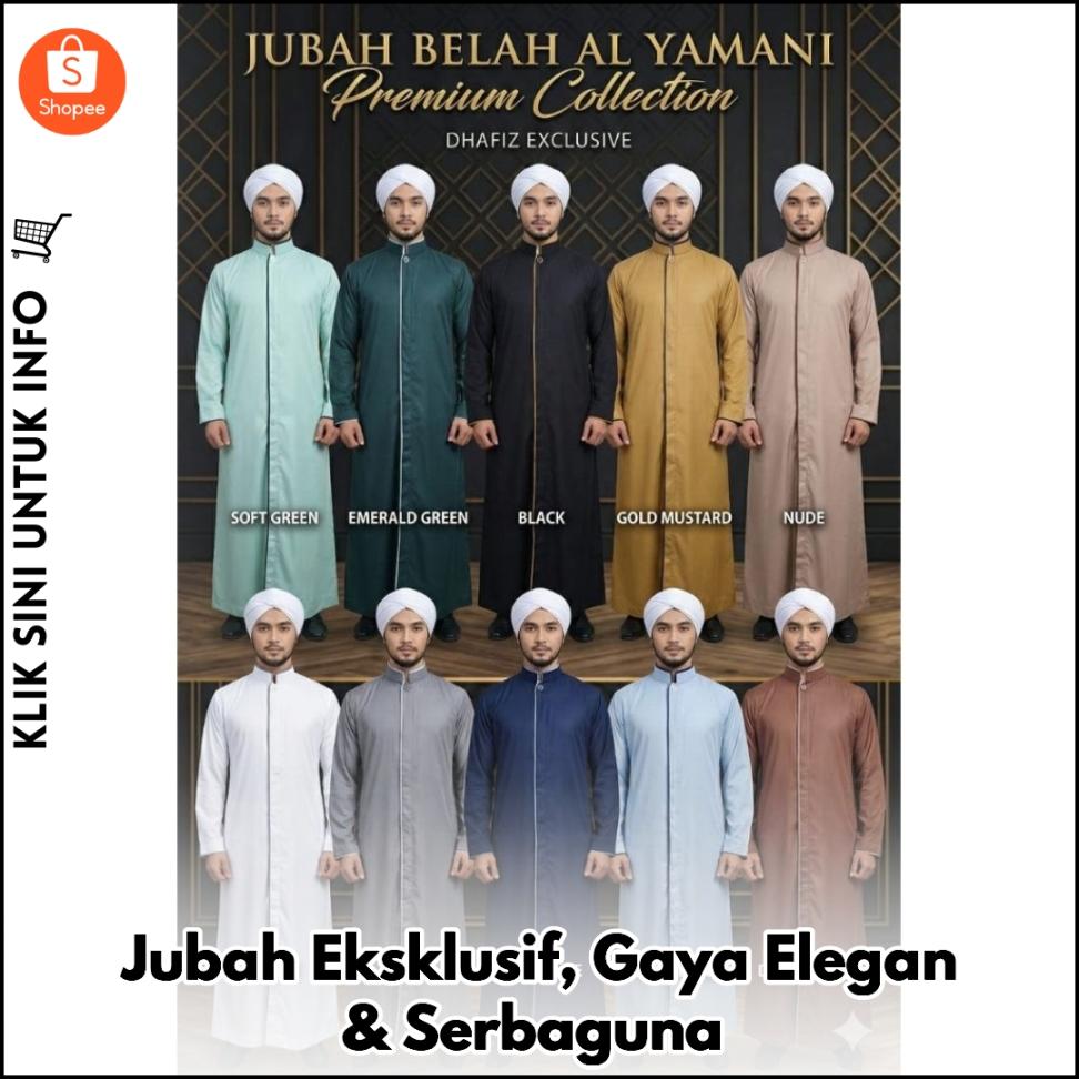 Jubah Eksklusif, Gaya Elegan & Serbaguna