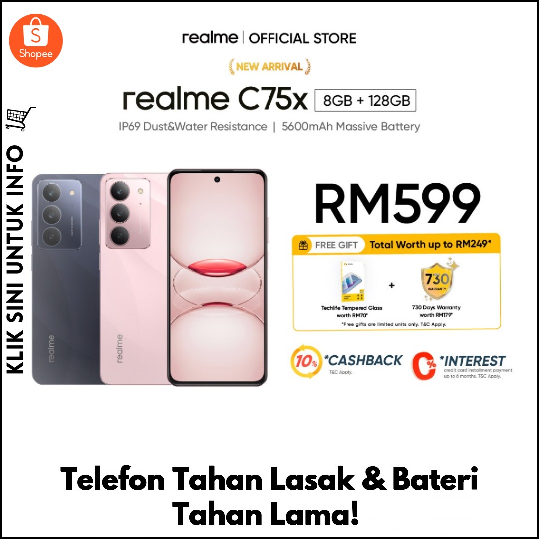 Telefon Tahan Lasak & Bateri Tahan Lama!