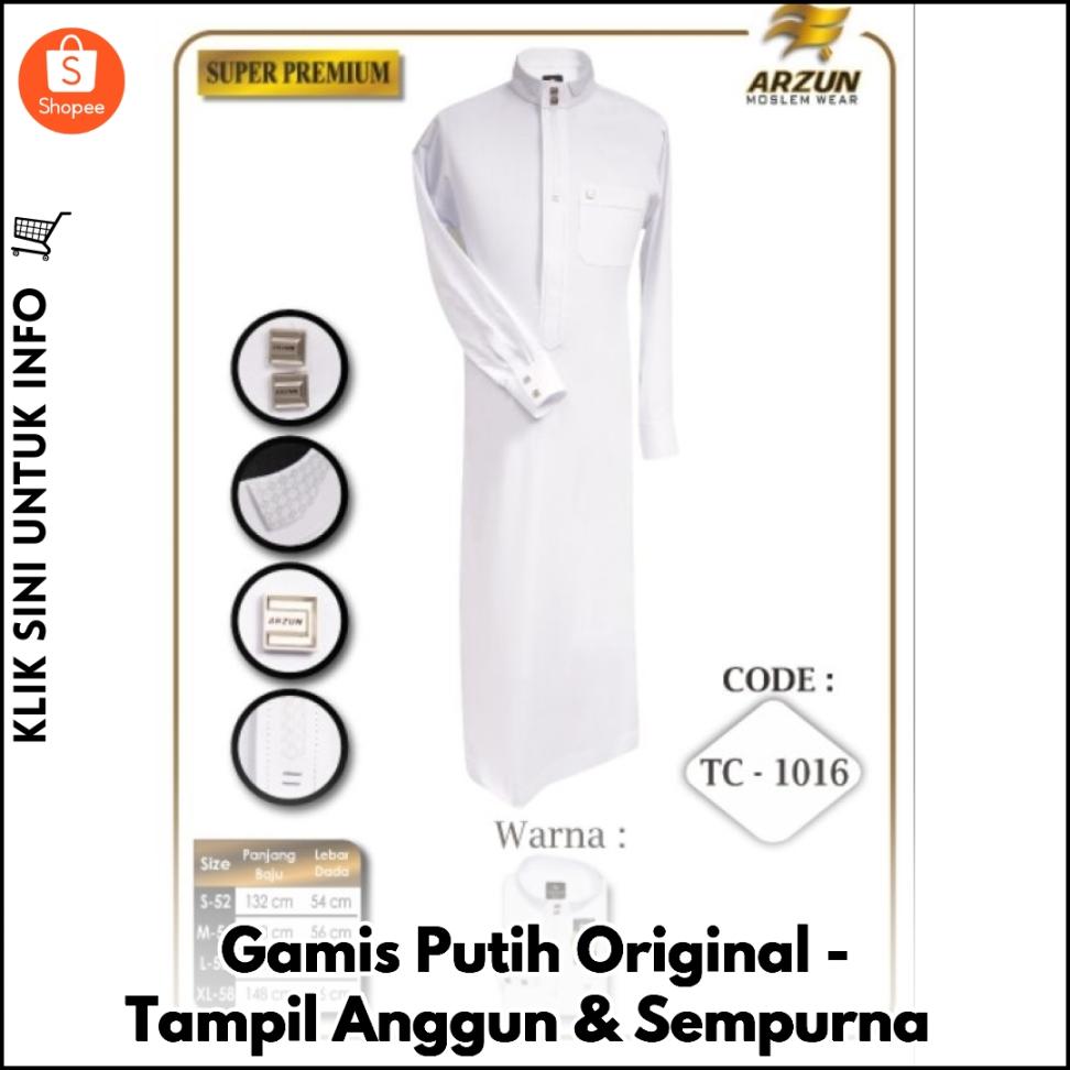 Gamis Putih Original - Tampil Anggun & Sempurna