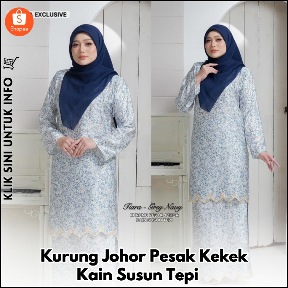 Kurung Johor Pesak Kekek Kain Susun Tepi ?