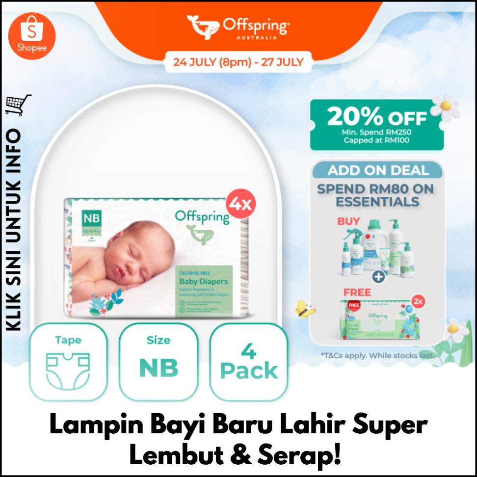 Lampin Bayi Baru Lahir Super Lembut & Serap!