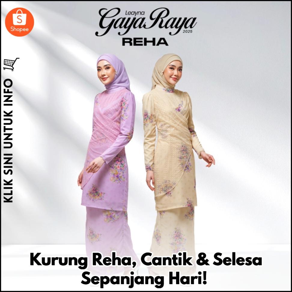 Kurung Reha, Cantik & Selesa Sepanjang Hari!
