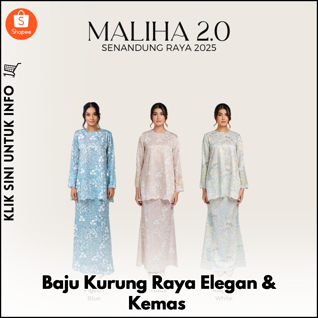 Baju Kurung Raya Elegan & Kemas