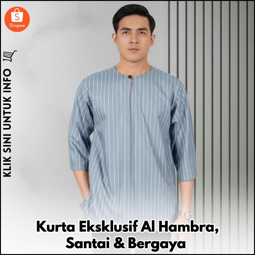 Kurta Eksklusif Al Hambra, Santai & Bergaya