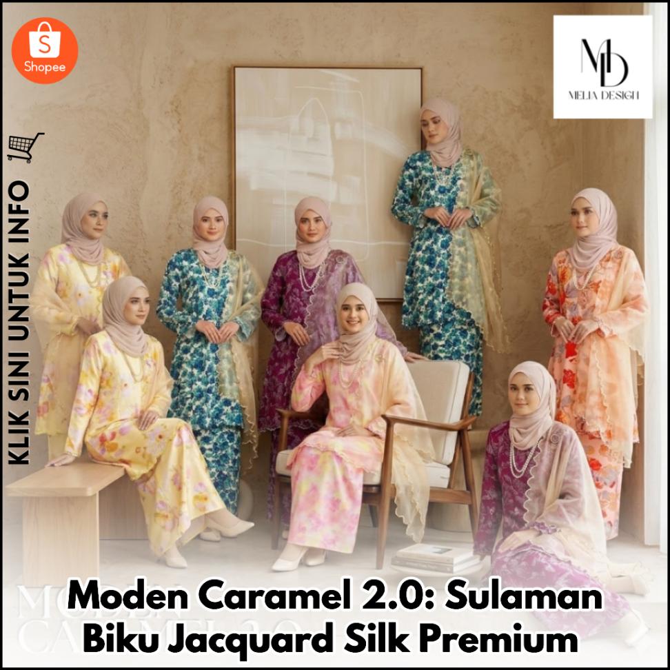 Moden Caramel 2.0: Sulaman Biku Jacquard Silk Premium