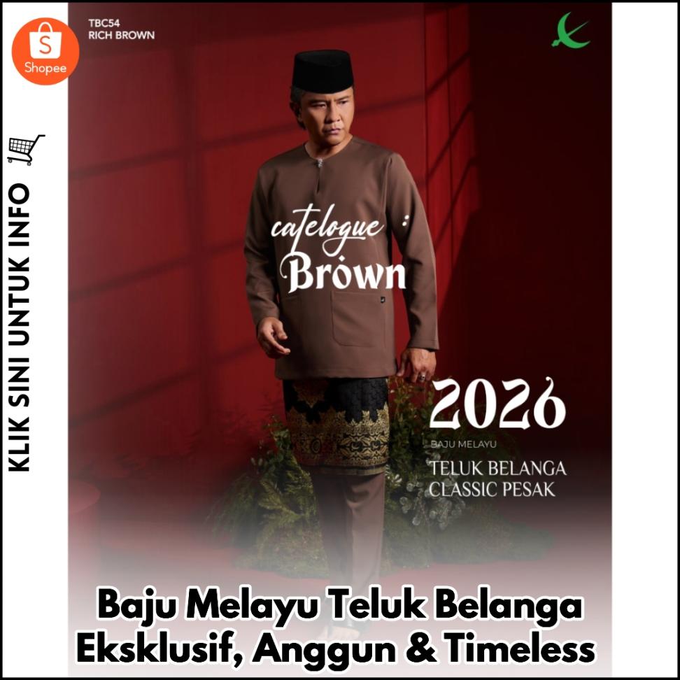 Baju Melayu Teluk Belanga Eksklusif, Anggun & Timeless